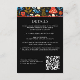 Detail der Kernwaldgebiete und QR-Code Begleitkarte