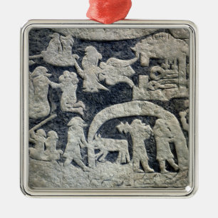 Detail der Legende von Walhall Ornament Aus Metall