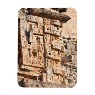 Detail der Magier-Pyramide, Yucatan, Mexiko Magnet