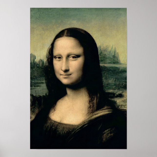 Detail der Mona Lisa, c.1503-6 Poster (Vorne)