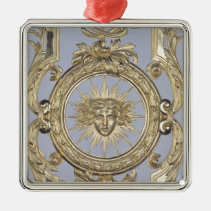 Detail der Panellingsschilderung Silbernes Ornament