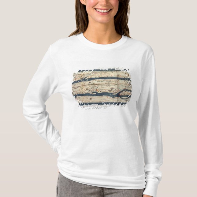 Detail der Peutinger Tabelle T-Shirt (Vorderseite)