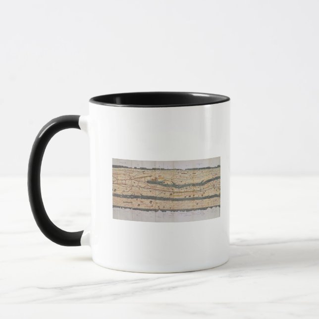 Detail der Peutinger Tabelle Tasse (Links)