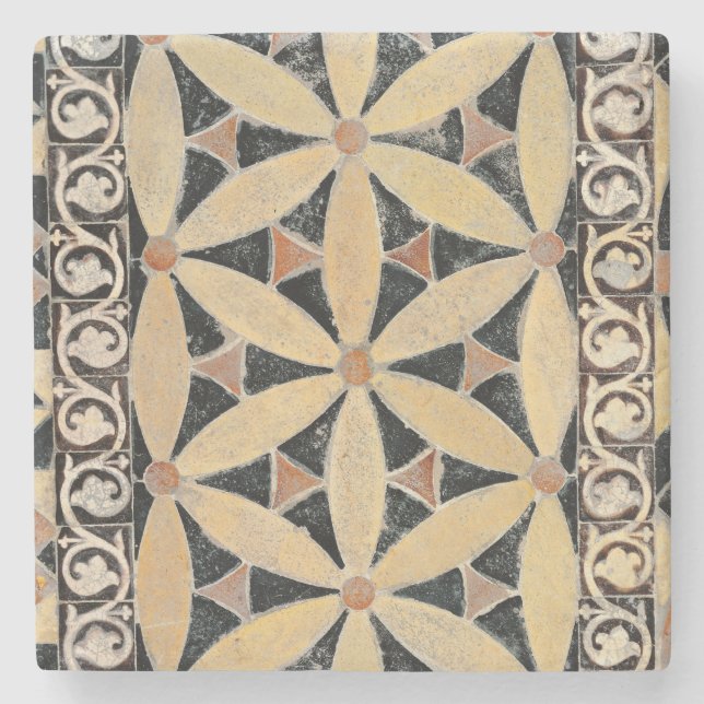 Detail der Plasterung Steinuntersetzer (Vorderseite)