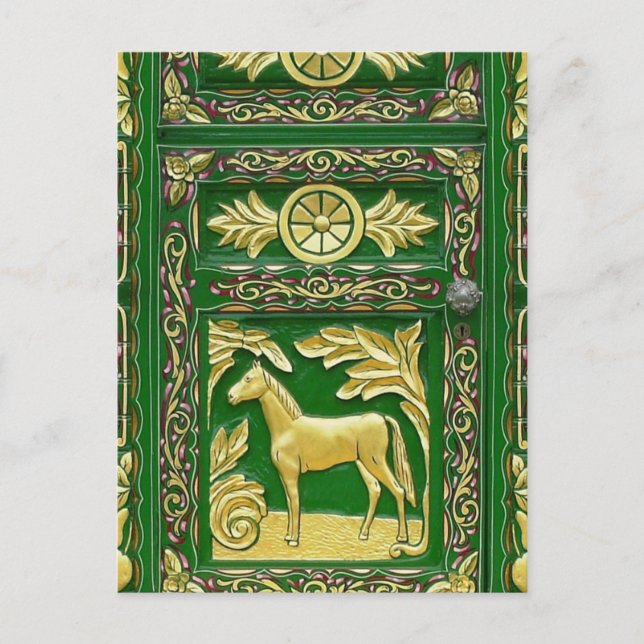 Detail der Sinti und Roma-Tür Postkarte (Vorderseite)