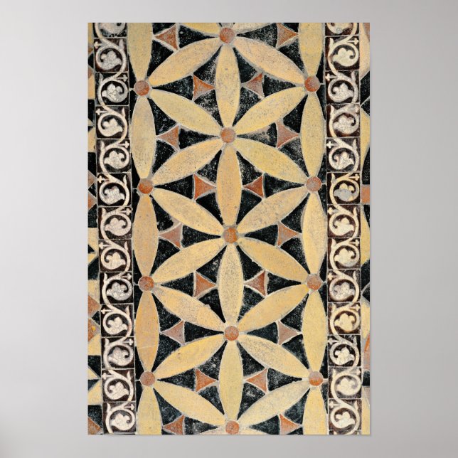 Detail des Bürgersteigs Poster (Vorne)