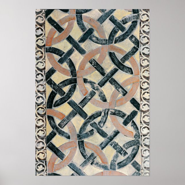 Detail des Bürgersteigs Poster (Vorne)