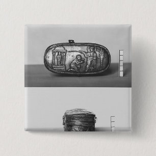 Detail des Deckels eines pyxide Button