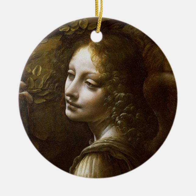 Detail des Engels Keramik Ornament (Vorne)