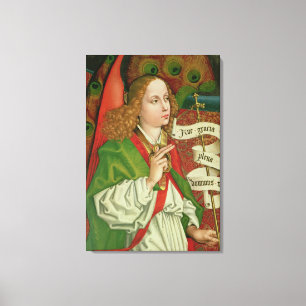 Detail des Erzengels Gabriel Leinwanddruck