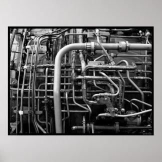 Detail des J-58 Jet-Motors Poster