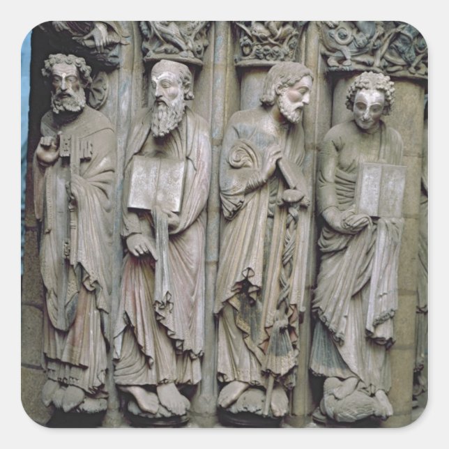 Detail des Portico Quadratischer Aufkleber (Vorderseite)