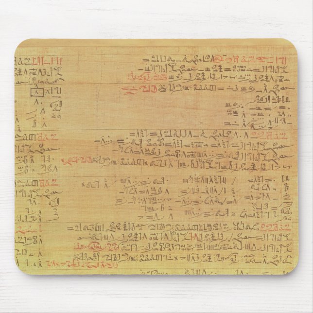 Detail des Rhind mathematischen Papyrusses Mousepad (Vorne)