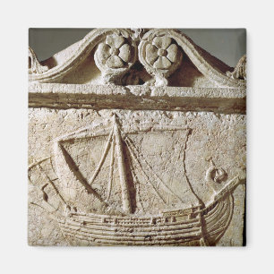 Detail des Schiffs-Sarkophags, von Sidon Magnet