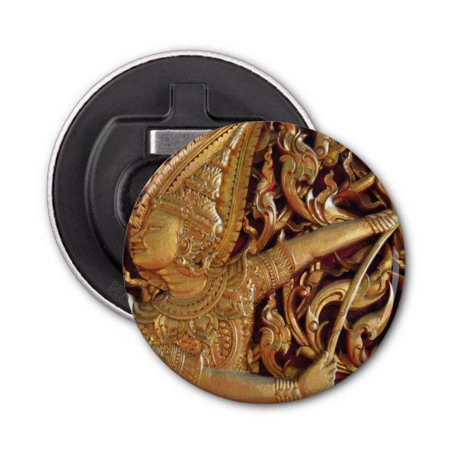 Detail des thailändisch-buddhistischen Tempels Flaschenöffner (Vorderseite)