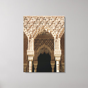 Detail einer Galerie vom Hof Leinwanddruck