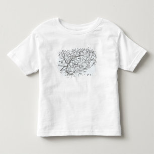 Detail einer Karte des Landkreises von Kleinkind T-shirt