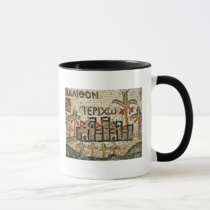 Detail einer Karte von Jericho Tasse