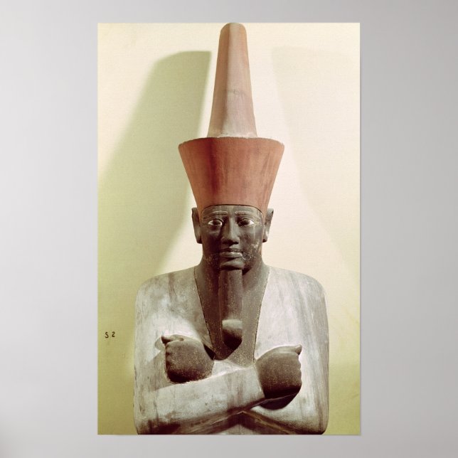 Detail einer Mentuhotep-Statue II Poster (Vorne)