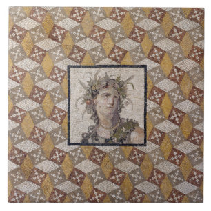 Detail einer römischen Mosaikfußboden-Platte - Fliese