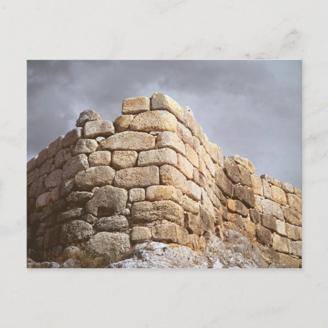 Detail einer Steinmauer Postkarte (Vorderseite)