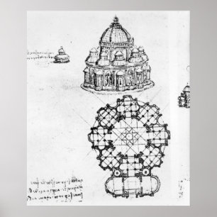 Detail einer Zentralkirche, c.1488 Poster