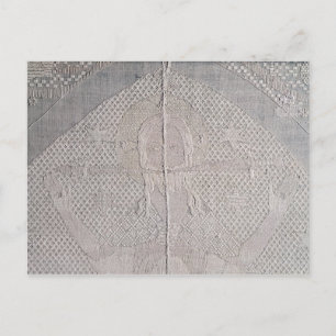 Detail eines altartuches mit Christus von Postkarte