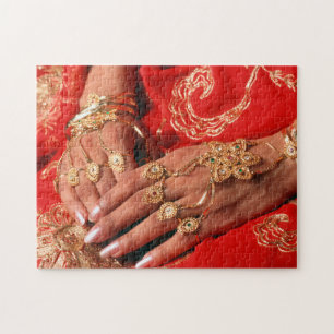 Detail eines aufwendigen Schmucks Puzzle