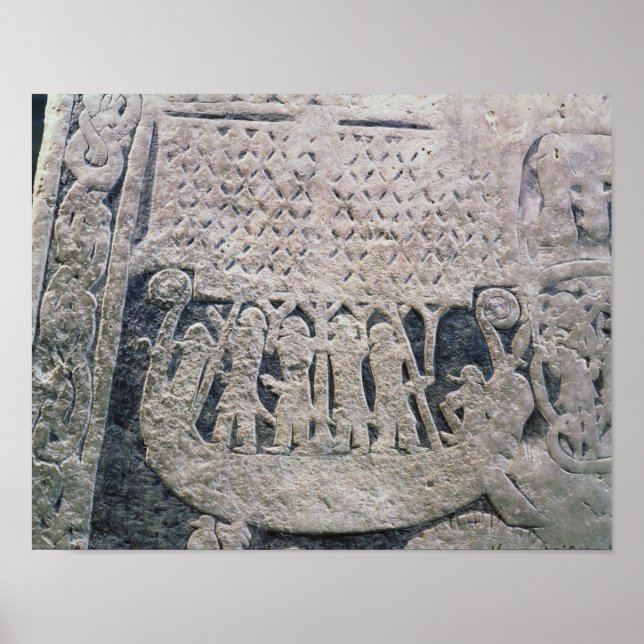 Detail eines Bildsteins Poster (Vorne)