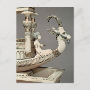 Detail eines Bootes mit syrischem Leiter Postkarte