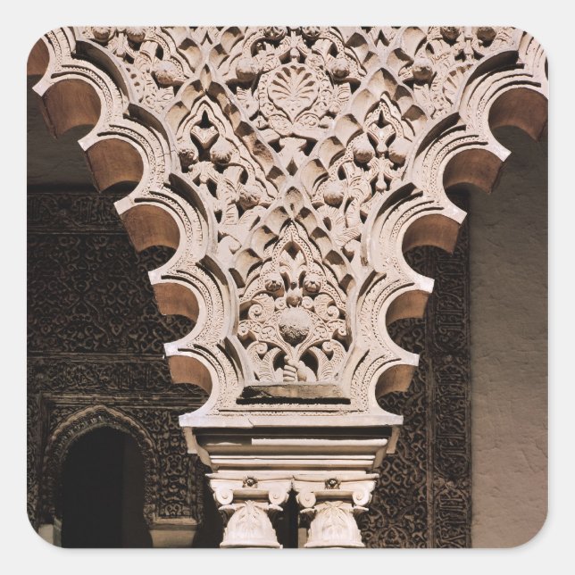 Detail eines der Polylobe-Bögen aus Quadratischer Aufkleber (Vorderseite)