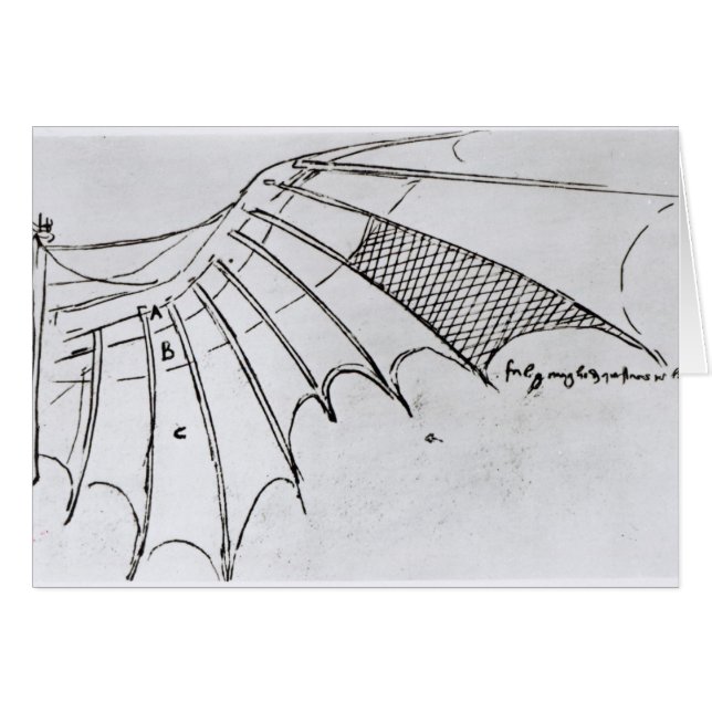 Detail eines mechanischen Flügels (Vorderseite (Horizontal))
