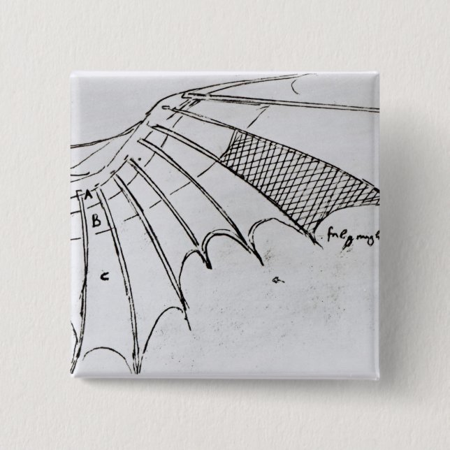 Detail eines mechanischen Flügels Button (Vorderseite)