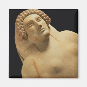 Detail eines weiblichen Sarkophags von Cadiz, 5.-. Magnet