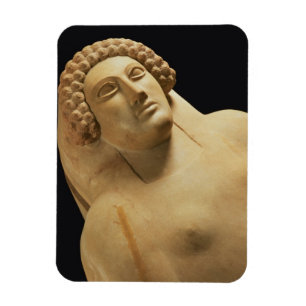 Detail eines weiblichen Sarkophags von Cadiz, 5.-. Magnet