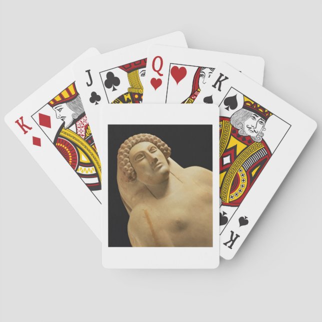 Detail eines weiblichen Sarkophags von Cadiz, 5.-. Spielkarten (Rückseite)