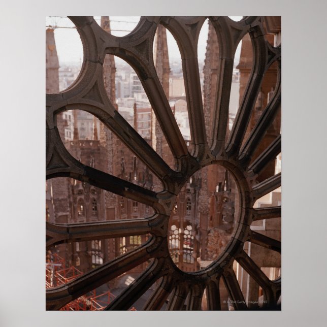 Detail La Sagrada Familia, Barcelona, Spanien Poster (Vorne)