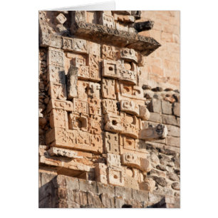 Detail Magician Pyramid, Yucatan, Mexiko