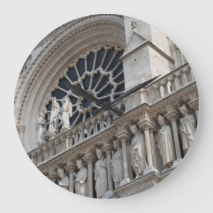 Detail Notre Dame Große Wanduhr