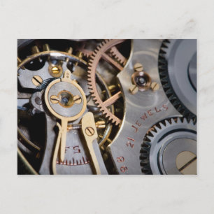 Detail of a pocket watch postkarte