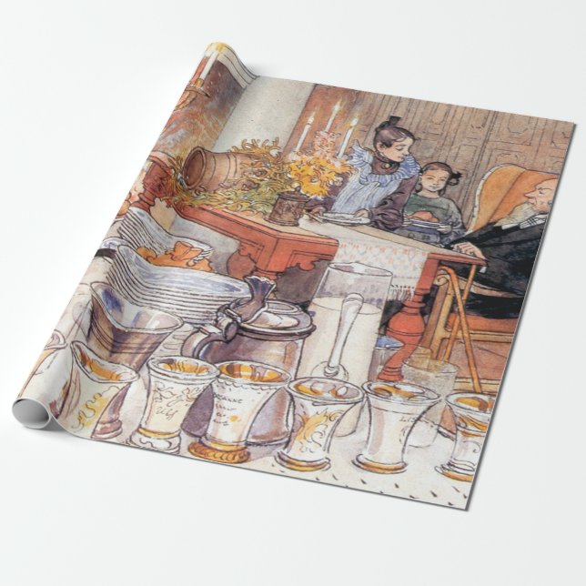 Detail Of Christmas Eve - Carl Larsson 1906 Geschenkpapier (Ungerollt)