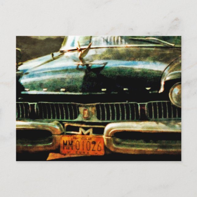 Detail Oldtimer auf Kuba Postkarte (Vorderseite)