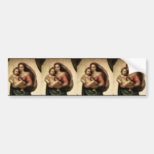 Detail RAPHAEL "Sistine Madonna" (circa 1513) Autoaufkleber
