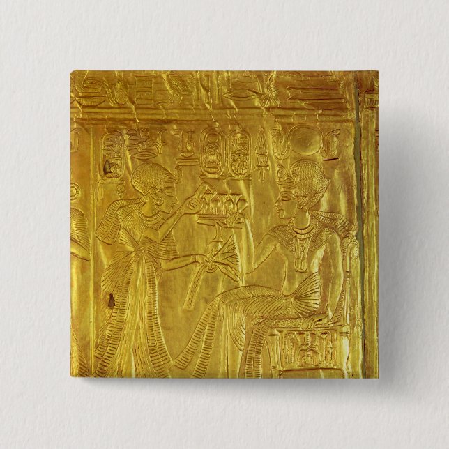 Detail vom goldenen Schrein Button (Vorderseite)