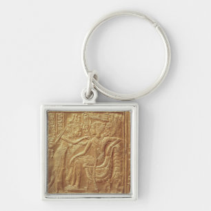 Detail vom kleinen Schrein von Tutankhamun Schlüsselanhänger