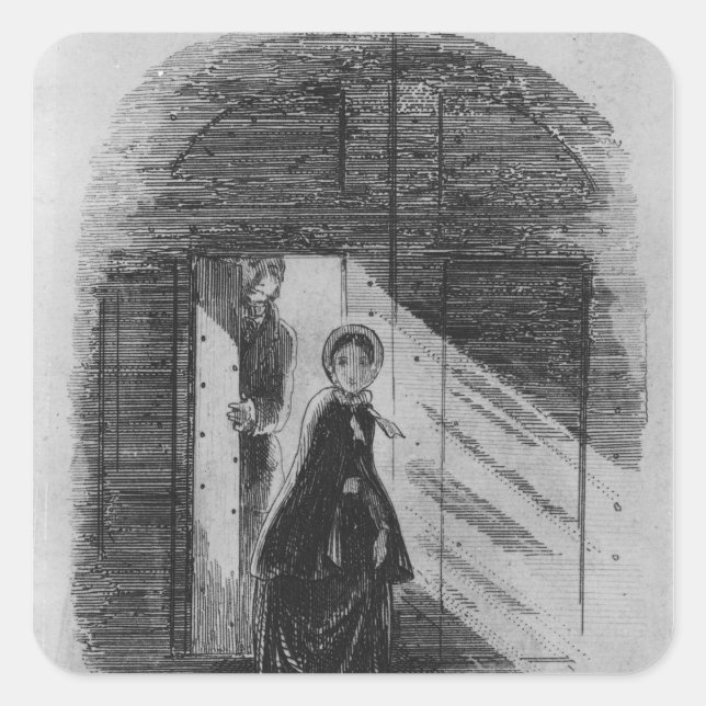 Detail von Amy Dorrit Quadratischer Aufkleber (Vorderseite)