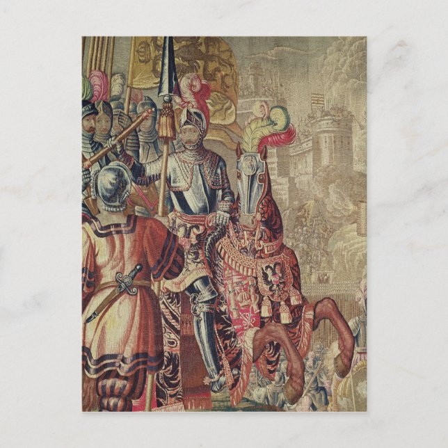 Detail von Charles V über Pferde Postkarte (Vorderseite)