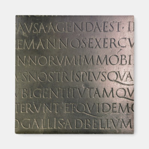 Detail von der Claudian Tabelle Magnet