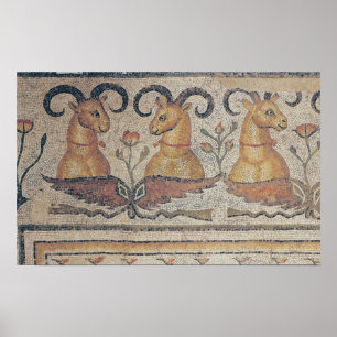 Detail von der Grenze einer Plasterung Poster