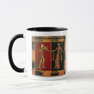 Detail von einem Hochzeitskasten, der einen Tasse